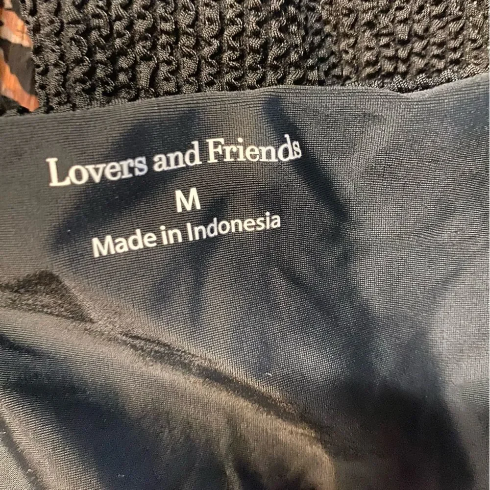 NWT Lovers and Friends Maira one piece swimsuit tie front bathing suit Revolve M - Picture 7 of 8